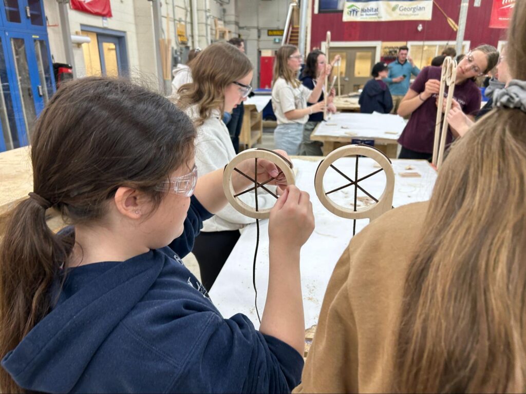 Muskoka Falls Public School students take part in Georgian College’s Sticks and Stories event