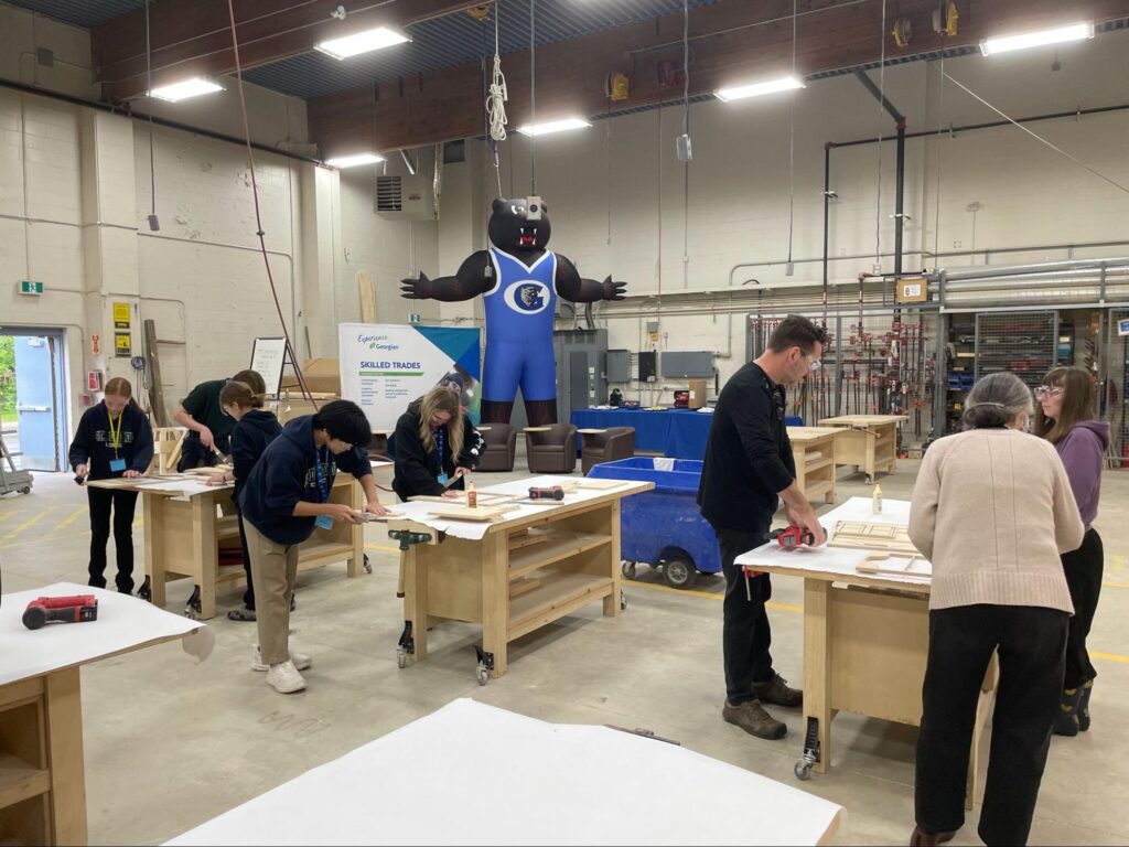 Gravenhurst High School students take part in the World Choices Skills Trades Summit
