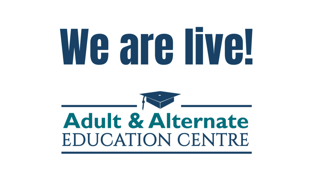 We are live website graphic - AAEC