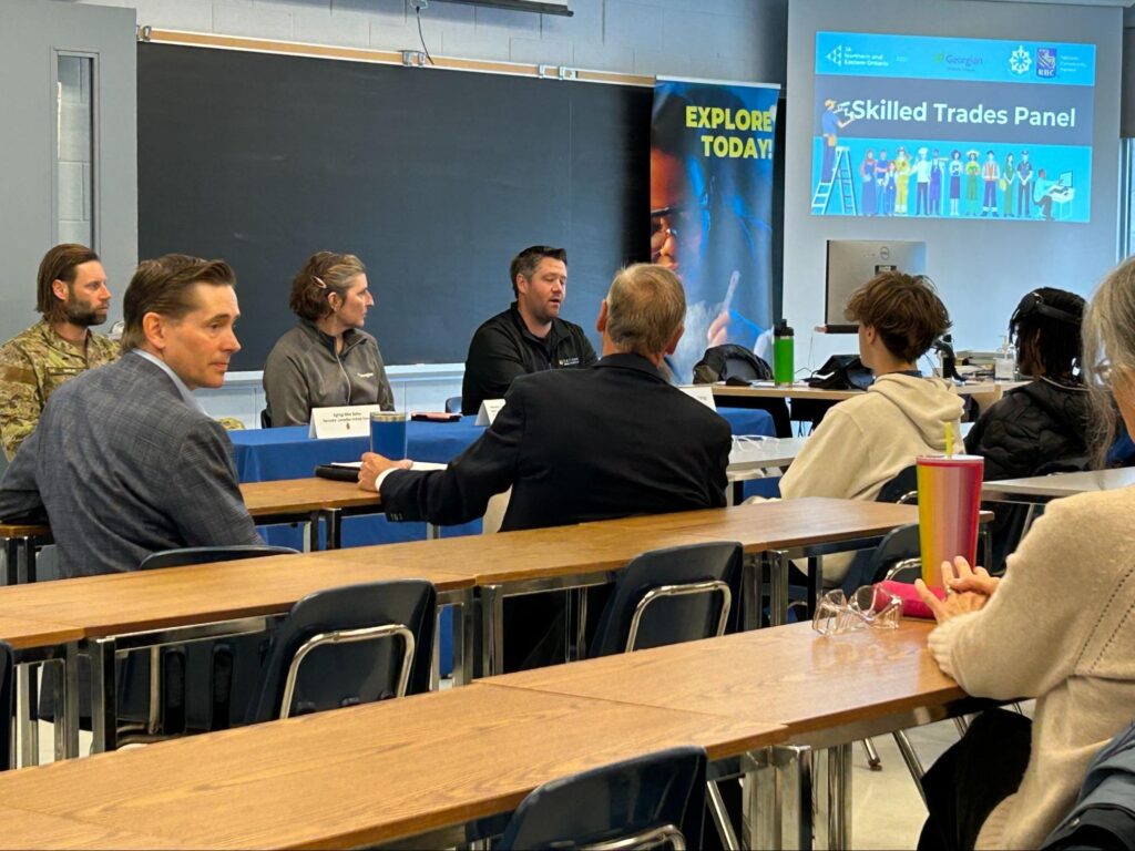 Gravenhurst High School students take part in the World Choices Skills Trades Summit